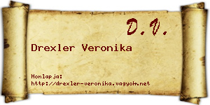 Drexler Veronika névjegykártya